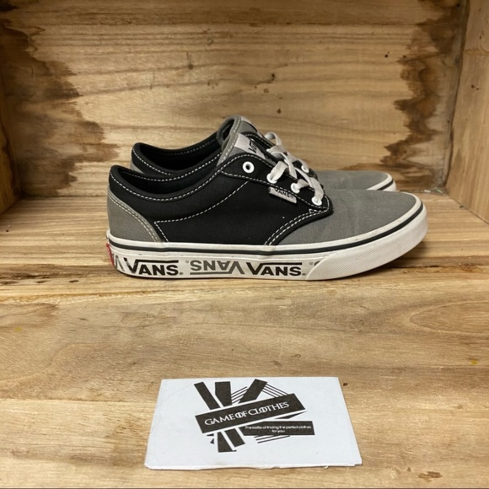 Vans off the wall low top black gray sneaker shoes